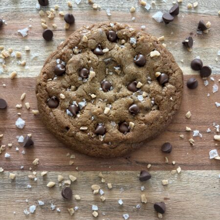 Salted Toffee Chocolate Chip Cookie